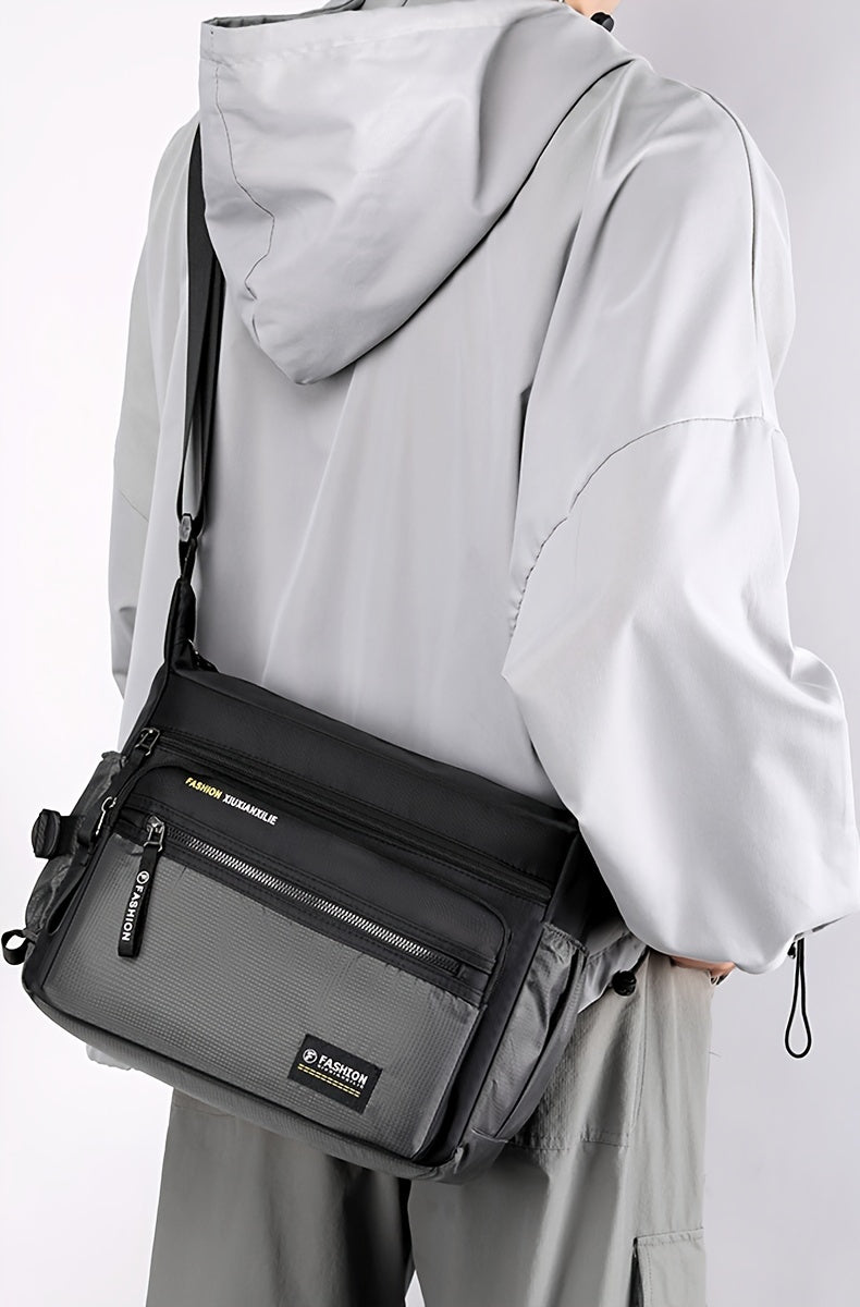 Multifunctional Crossbody Bags for Men, Nylon Waterproof Shoulder Bag, Luxury Design, 2025